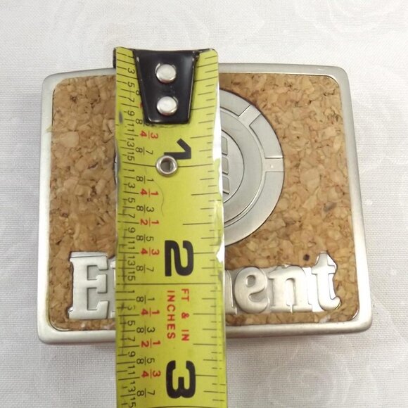 Element Skateboard Sports Logo Cork Belt Buckle - Picture 3 of 10
